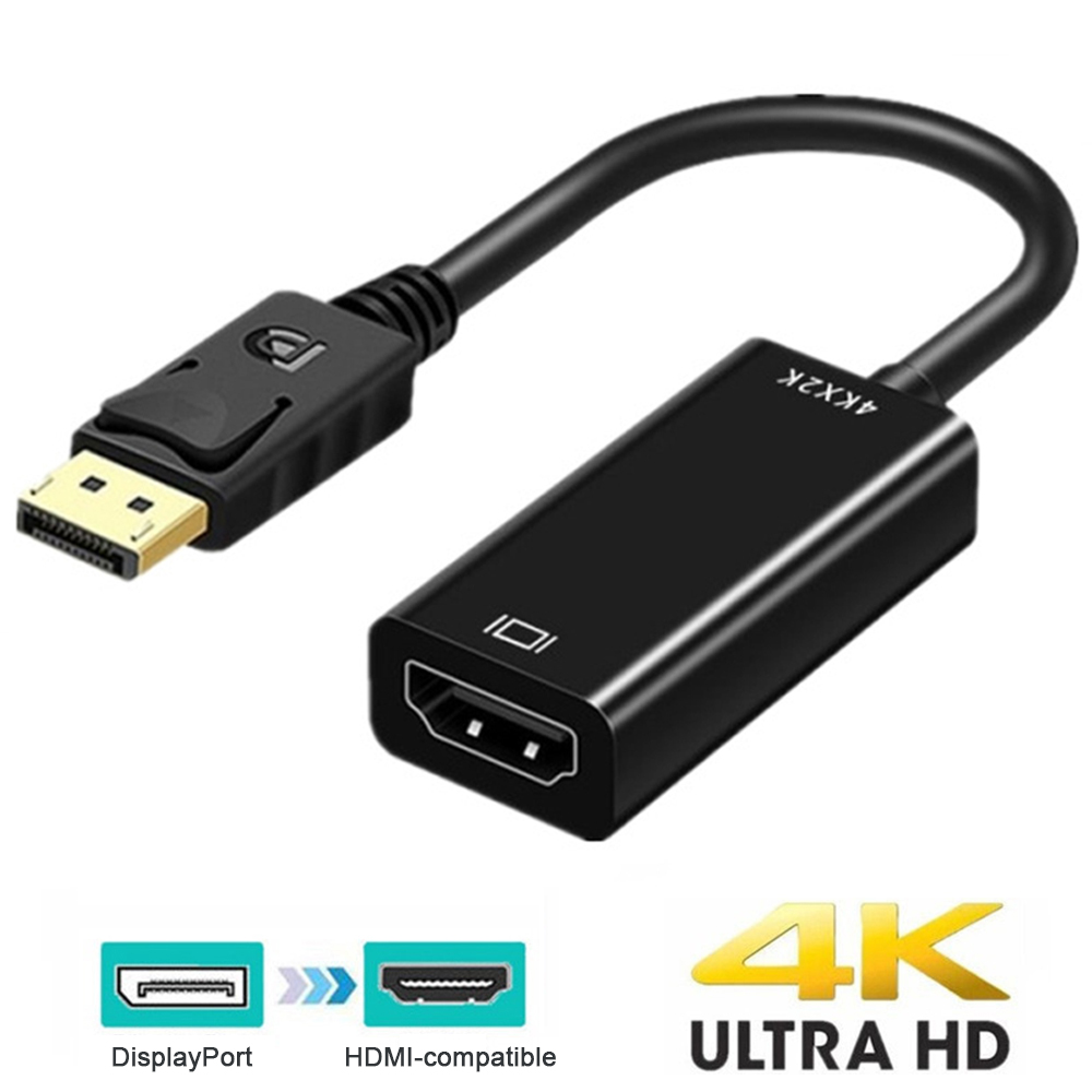 Hd 4K Displayport Naar Hdmi-Compatibele Adapter Kabel Converter Mannelijke Dp Naar Vrouwelijke Hdmi-Compatibele Video Audio Voor Tv Pc Projector: Rood