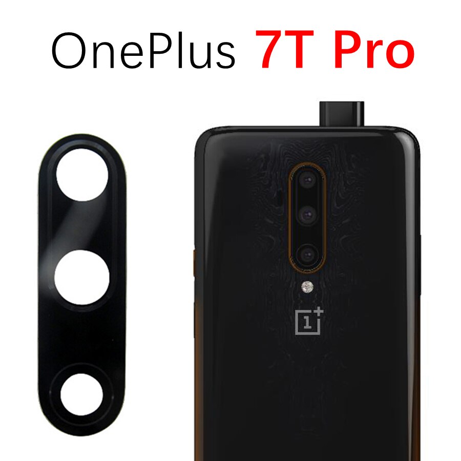 Hinten Zurück Kamera Glas Objektiv Für OnePlus 3 5 5T 6 6T 7 7T 8 8T 9 Pro Nord N100 Kamera Glas Abdeckung Ersatz Mit Klebeband: OnePlus 7T Pro