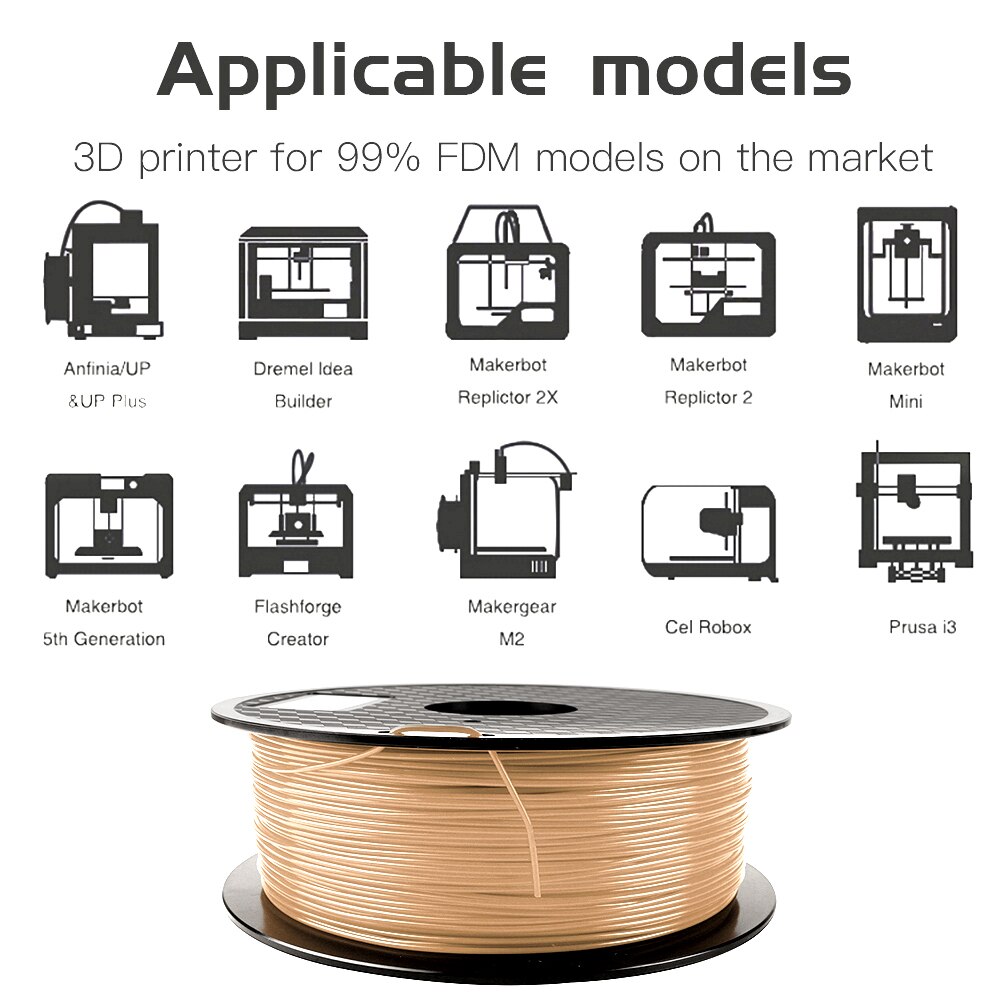 PLA Filament1.75mm 1kg skin color Dimensional Accuracy +/-0.02mm filament 3d printer For 3D Printer 3D