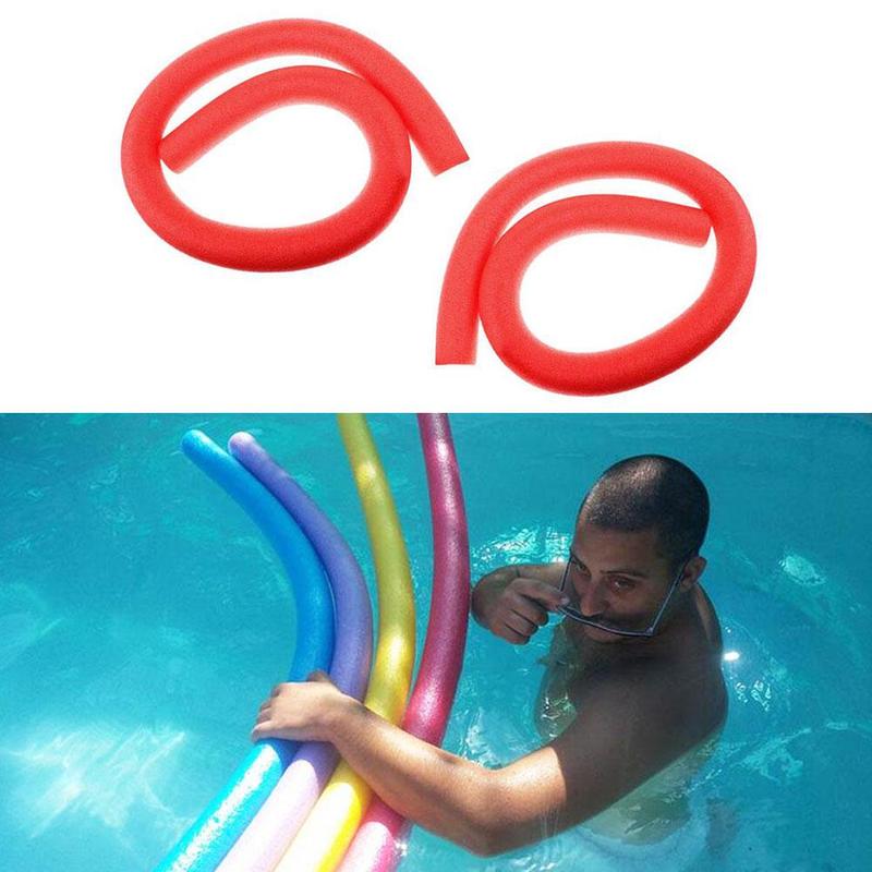 Farve svømning ring opdrift pind pool nudel vand fleksibel lære svømning flydende oppustelig vand flyde hul / fast