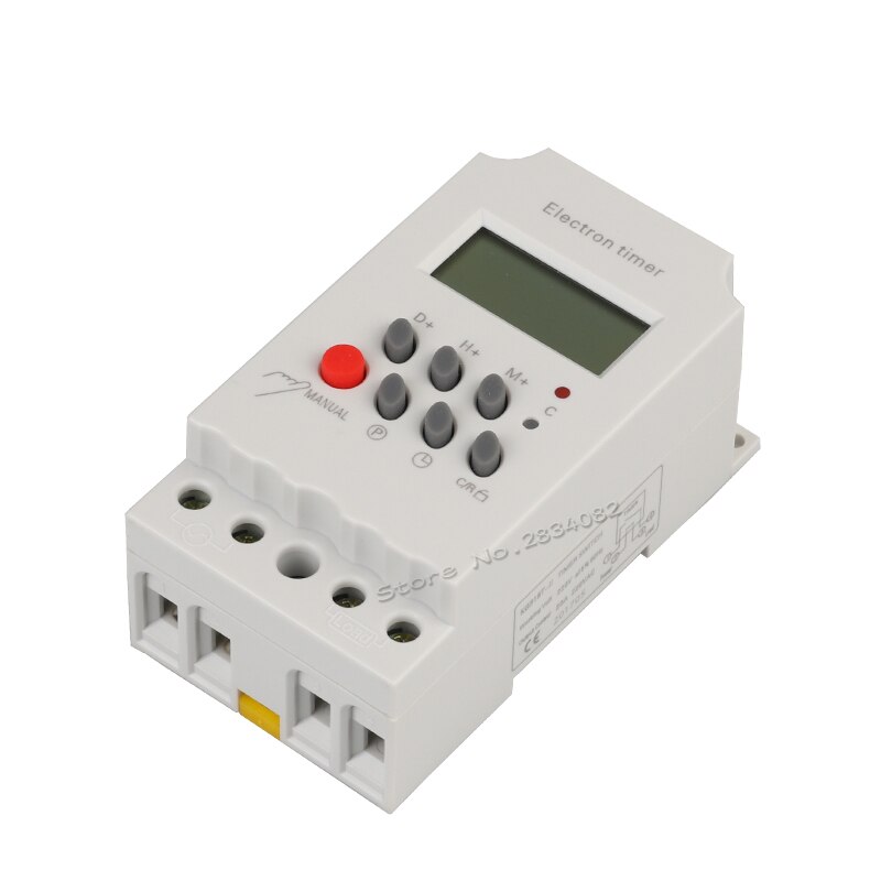 12V 110V 220V AC 25A Digital LCD Time Controller Electronic Programmable Microcomputer Timer Control Switch KG316T-II Din Rail