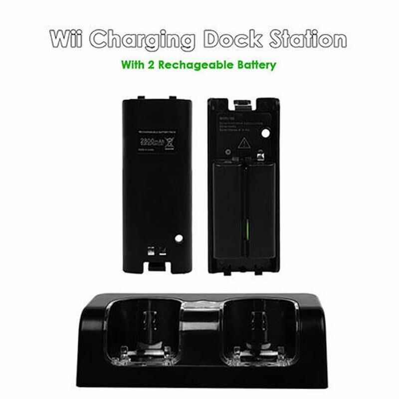 4 Soorten Afstandsbediening Dual Charging Dock Station Met 4 Batterij Pack Voor Nintend Wii Gamepad Charger Stands Met Led licht
