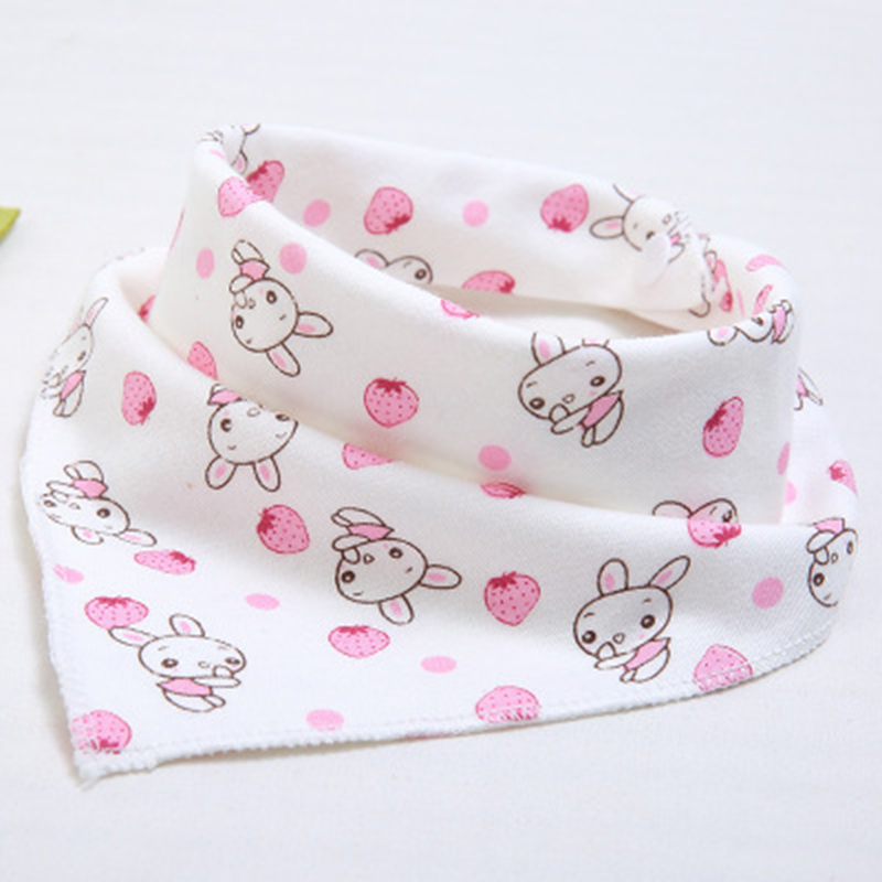 1Pcs Double Layers Cotton Baby bibs feeding bandana bibs burp cloth babet bandana bebe bib baby bibs waterproof skip zoo