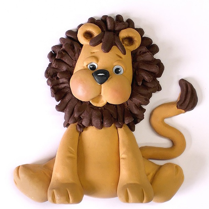 Dyr silikone skimmel fondant kage form kage dekorationsværktøjer giraf løve abe elefant sukker knapper gumpaste sugarcraft