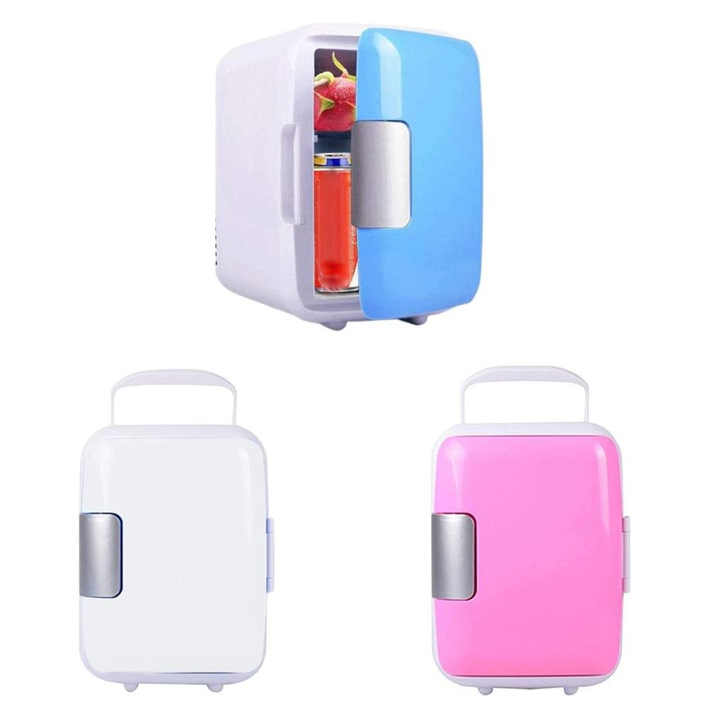4 Liter Portable Compact Personal Fridge Cools & Heats Great for Bedroom Office Car Dorm Portable Makeup Skincare Fridge