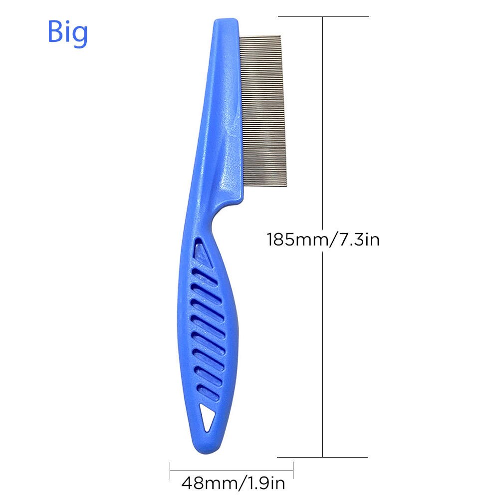Hair Lice Comb Brushes Terminator Fine Egg Dust Nit Free Removal Stainless Steel: 7