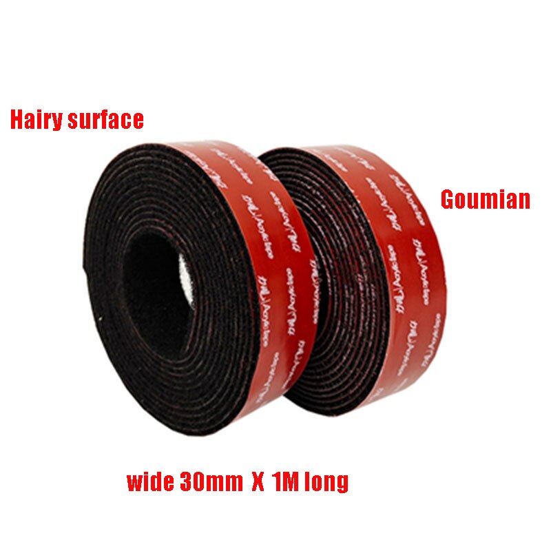 1/m Mair f Strong Self-Adhesive Hook And Loop Fastener Tape Nylon Sticker velcroTape Adhesive Car Interior Can Be Used For DIY 1: 30mm  x 1m