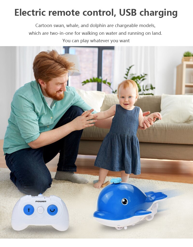 Two Types Of Remote Control Amphibious Cartoon Remote Control Boats Are Randomly Issued Without Batteries Remote Control Toys