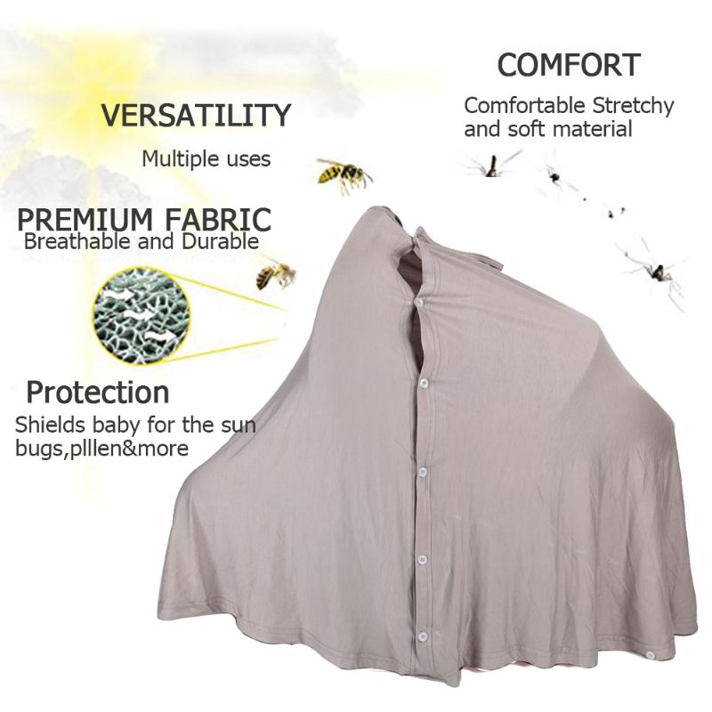 Buttons Mother Outing Breastfeeding Privacy Towel Save Time and Energy for Convenience Baby Feeding Nursing Cover