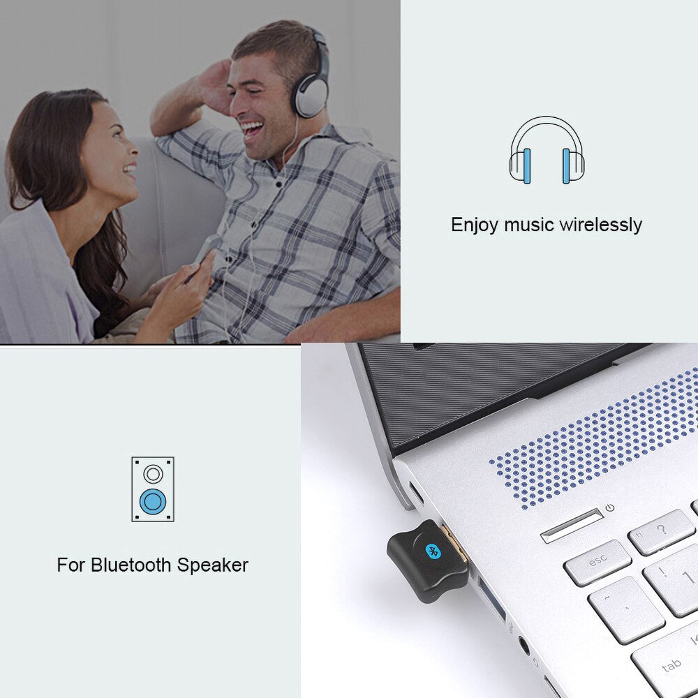 V5.0 USB Bluetooth 5.0 Adapter Transmitter Bluetooth Receiver Audio Bluetooth Dongle Wireless USB Adapter for Computer PC Laptop