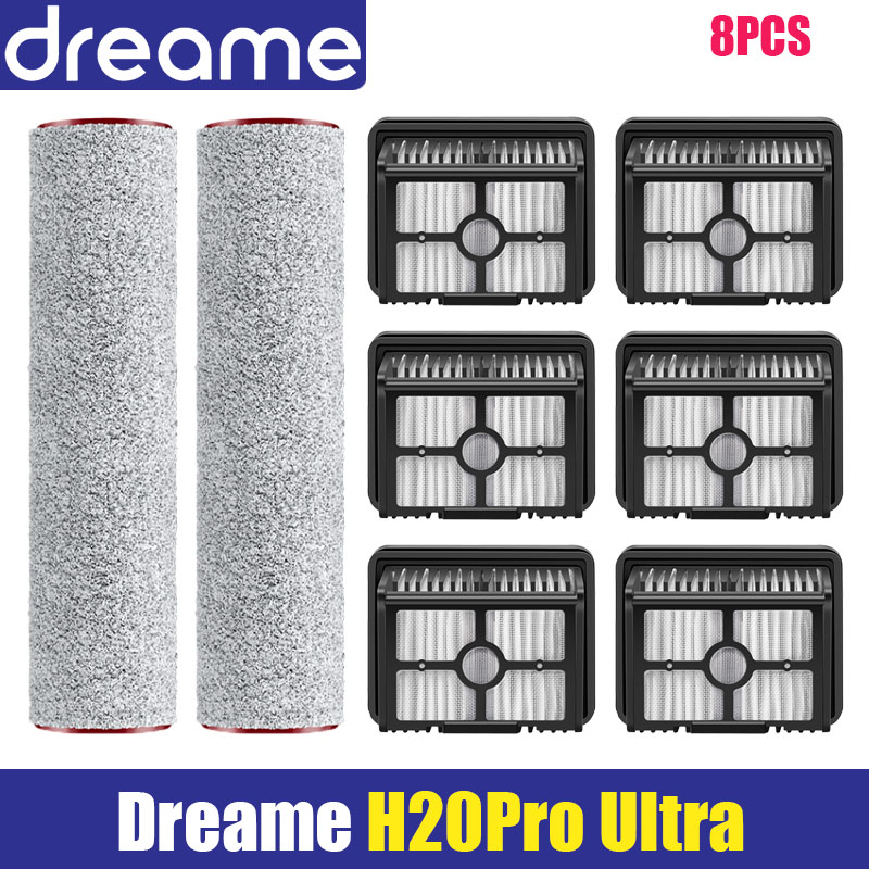 per Dreame H14 pro / H20 pro ultra/H30 ultra H13 pro Lavapavimenti Aspirapolvere Spazzola A Rullo Filtri Hepa Accessori: prugna