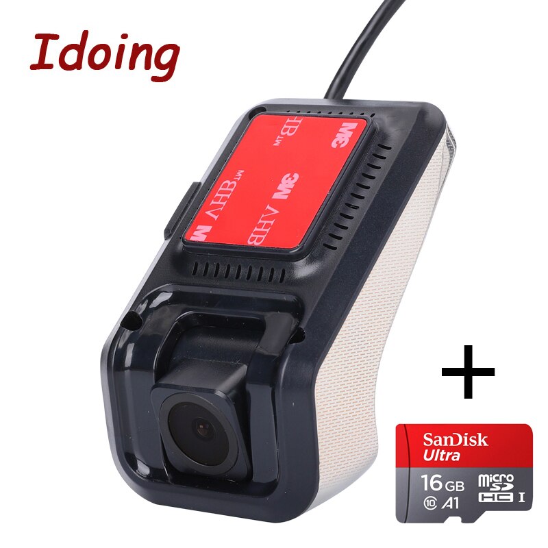 Usb 2.0 frontkamera digital videoinspelare dvr kamera 1080p hd för android 5.1 android 6.0 android 7.1 android 8.0/8.1/9.0/10: Med tf-kort