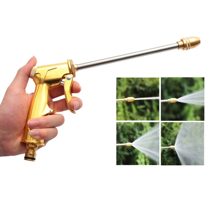 Heavy Duty Metal Spray with Full Brass Nozzle Washer Car Washer Nozzles Sprayer Car Wash Garden Hose Nozzle