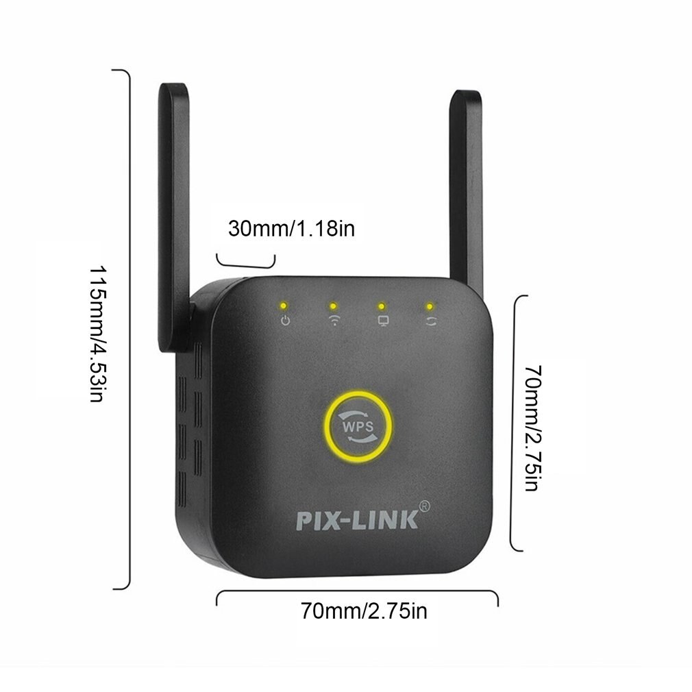 WiFi Range Extender Signal Booster 1200Mbps Amplifier Internet Wireless Repeater Wireless Range Extender Amplifier
