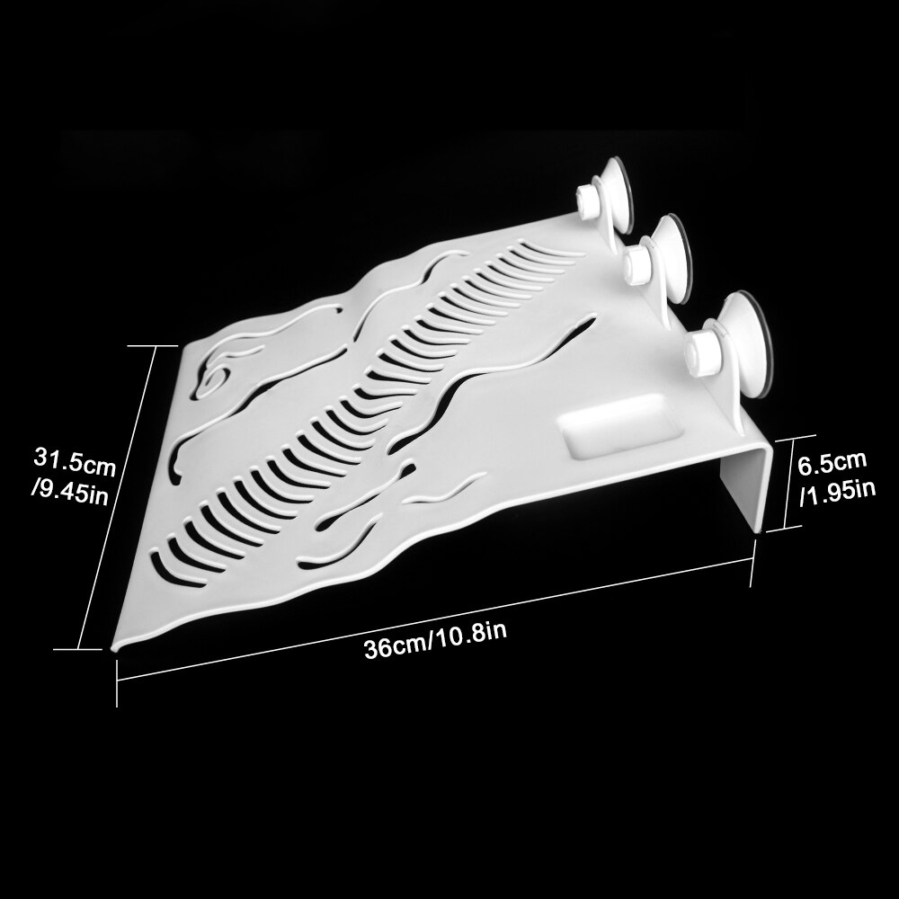 Groot Formaat Schildpad Rusten Platform Voedsel Kom Klimmen Ladder Verbergen Huis Aquarium Aquarium Schildpad Platform 3Pcs Zuignap