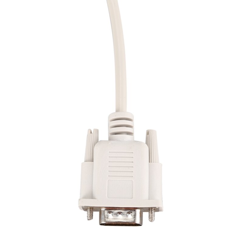 1.4M RS232 DB9 9 broches mâle vers VGA vidéo 15 broches mâle adaptateur câble gris clair
