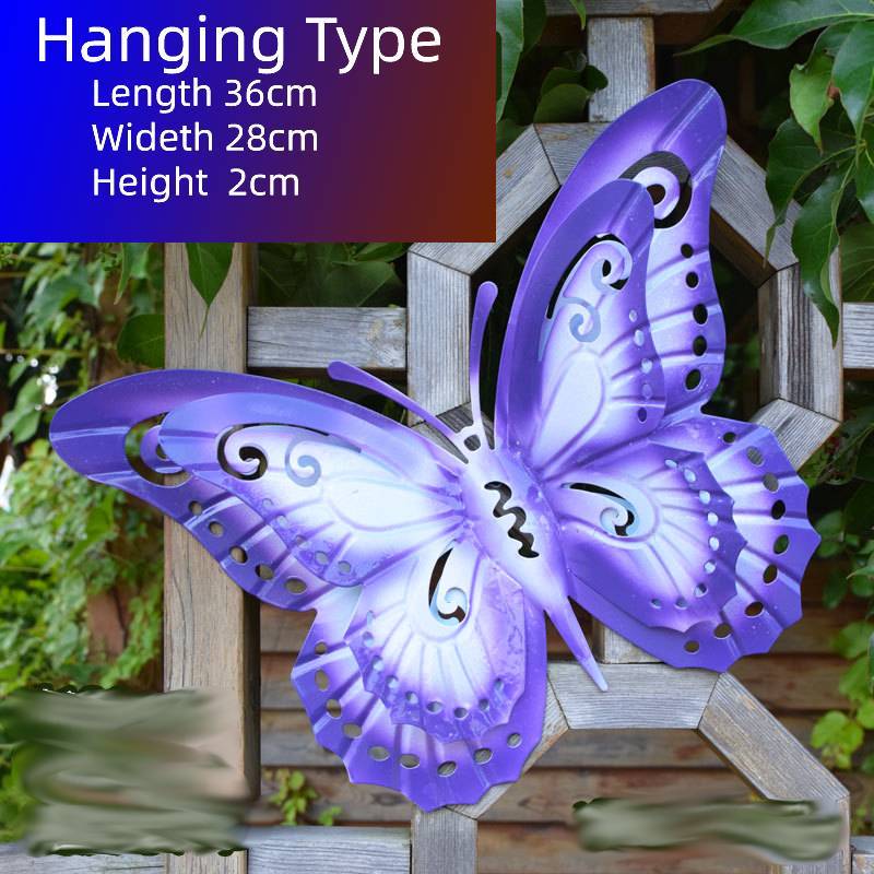 Grote Simulatie Vlinder Decoratie Ijzer Handwerk Outdoor Tuin Landschap Villa Dier Ornament Beeldjes: style 9