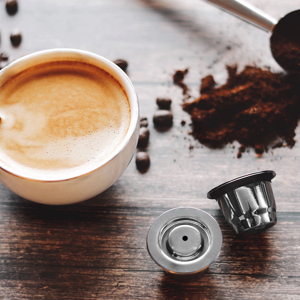 Capsule Voor Nespresso Reutilisable Inox Hervulbare Capsule Crema Herbruikbare Hervulbare Koffie Filter Nespresso Essenza Mini