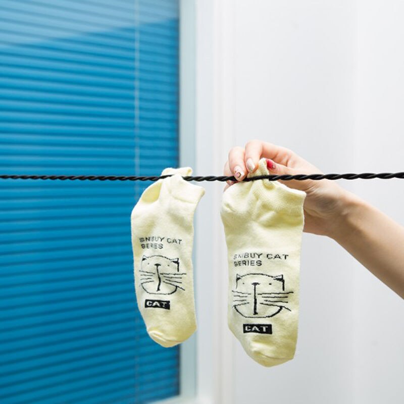 Corde à linge élastique noire à 1.2m crochets, portable, antidérapante, à ventouse, pour voyage, affaires, extérieur, nécessaire