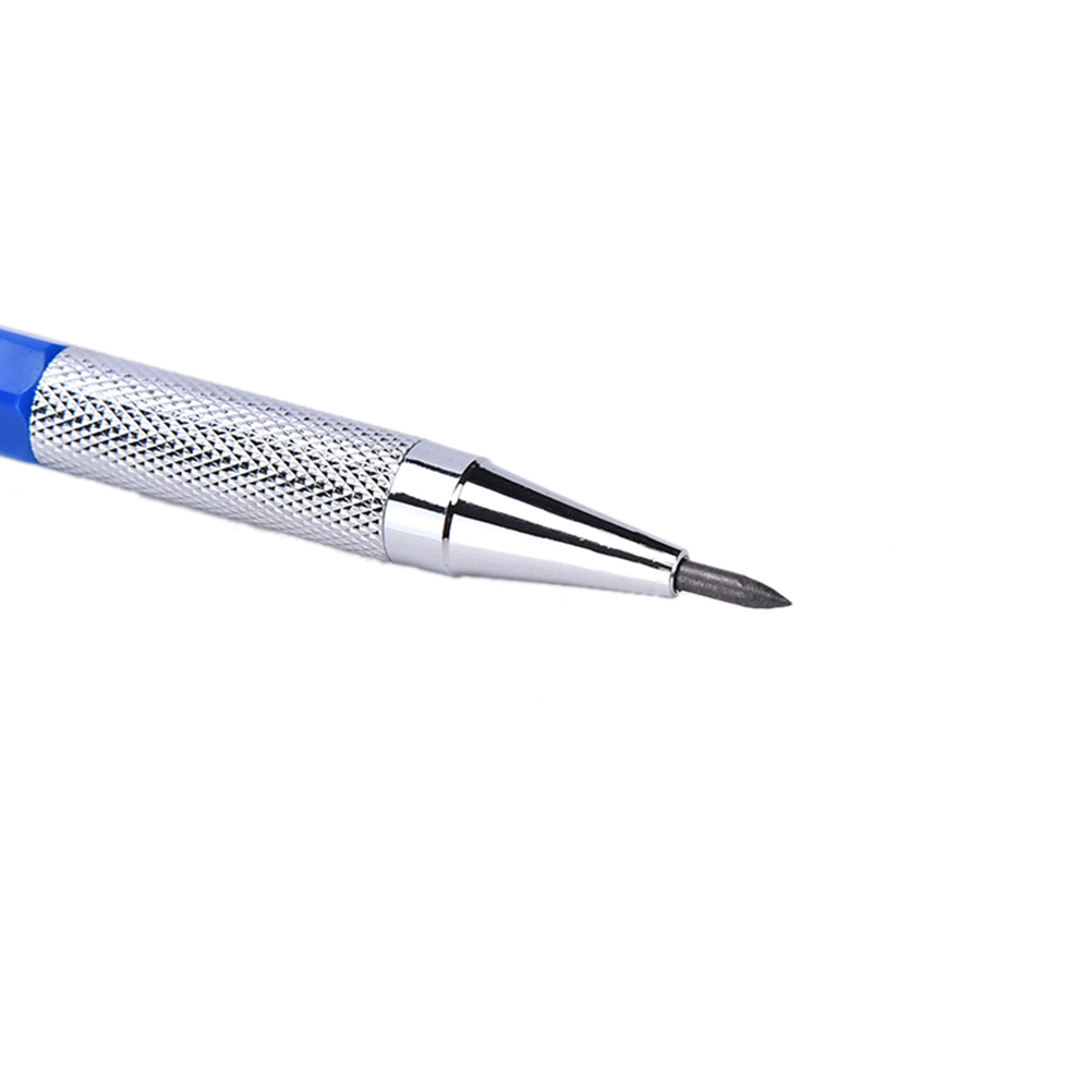 2B Plastic 1 Set 2mm Metal Shell Automatic Mechanical Lead Pencils Draw Drafting Pencil With 12 Leads Refills Size: 153x8.5mm