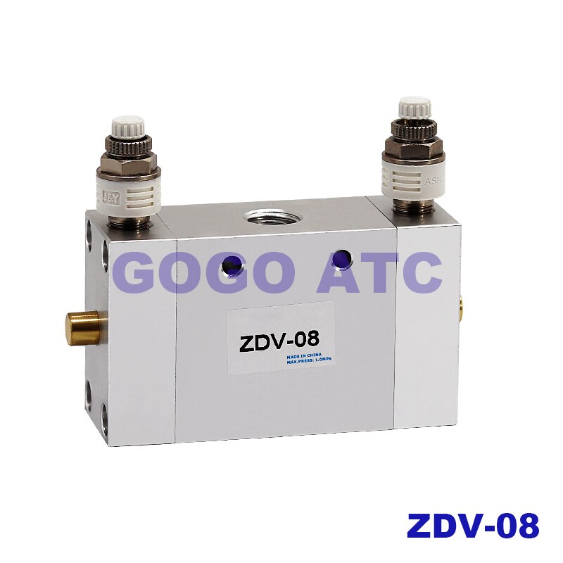 Pneumatic switch ZDV-08 air valve cylinder switch automatic reciprocating speed control valve 2 position 5 way directional valve