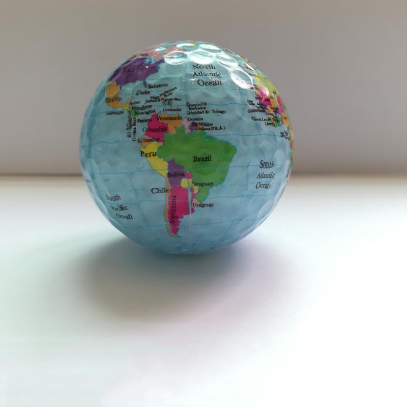 Globe Map Color Golf Balls Practice Golf Balls Golf Balls: Default Title
