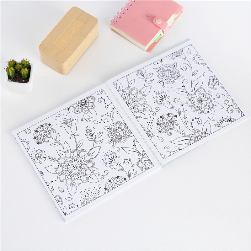 Boeken 128P Volwassen Decompressie Decompressie Kleurboek Kinderen Studenten Graffiti Schilderij Libros Pаскраска