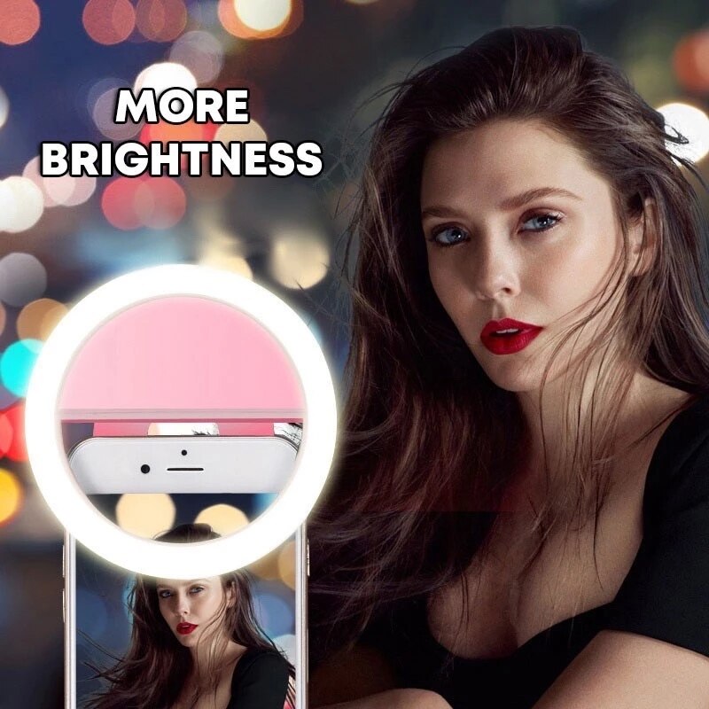 USB Charge Led Selfie Ring Light Mobile Phone Lens LED Selfie Lamp Ring for iPhone for Samsung Xiaomi Phone Selfie Light