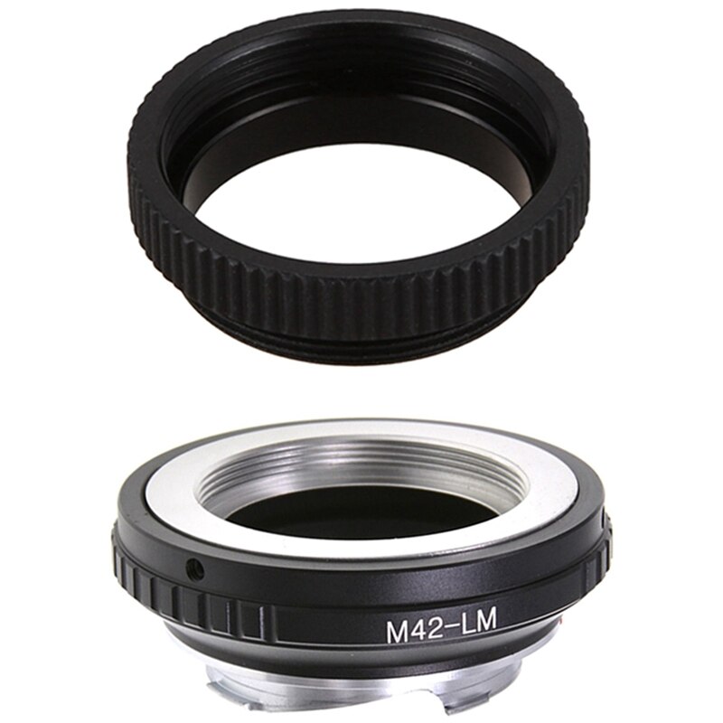 Black Macro to Extend the Ring of the Lens C Interface Macro Ring & M42 Carl Zeiss 42mm Lens for Leica M LM Adapter