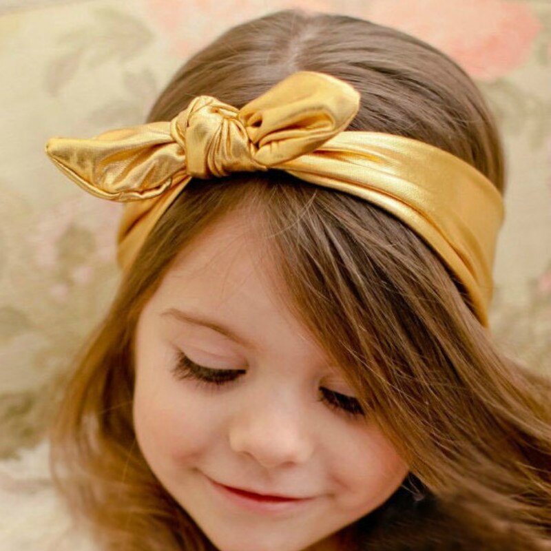 Baby Headband Girls Rabbit Baby Bows Ear Hairband Turban Knot Tie Head Wraps Gd Baby Hair Accessories Bandeau BABYs Fille