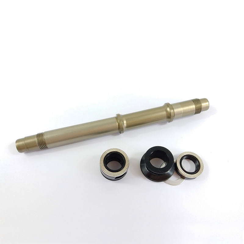 Novatec-eje de buje trasero F372SB, 140mm * 10mm * 5mm y tapas de lado posterior, adaptadores QR, piezas de bicicleta de carretera de 50g