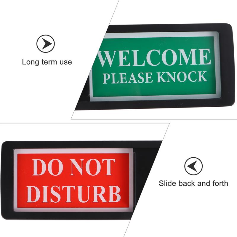 1pc Magnetic Slider Privacy Indicator Non-Scratch Signboard Privacy Slide Door Sign for Bathroom