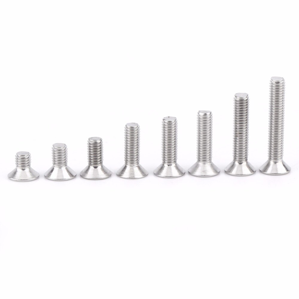 160pcs/set M5*8/18 Screws Bolts and Nuts Stainless Steel Hex Socke Screw Hex Nut Assortment Kit Fastener Hardware Cap Flat Head