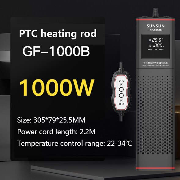 SUNSUNS PTC große Aquarium heizstab automatische konstante temperatur Explosion-nachweisen heizstab Aquarium heizung hoch Energie: 500W / UK Adapter Stecker