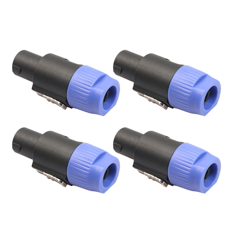 Nuovo 4 pz 4 Poli oratore Spina intrecciare serratura Connettore Del Cavo per Neutrik Speakon NL4FC
