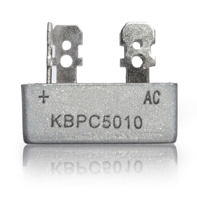 Kbpc 5010 broensretter 1000 volt 50 amp 50 a metalhus 1000v diodebro 4 ben maksimal varmeafledning