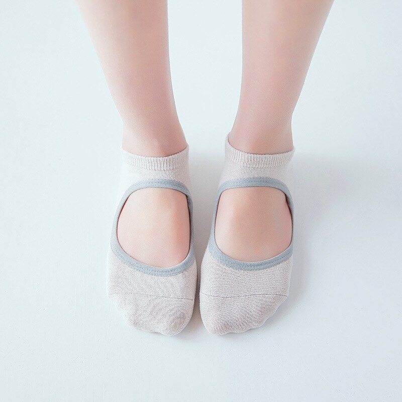 Reibungsarme yoga-socken für damen, atmungsaktive silikon-socken mit rutschfester oberfläche, pilates- und barre-socken, atmungsaktive sport- und tanzsocken