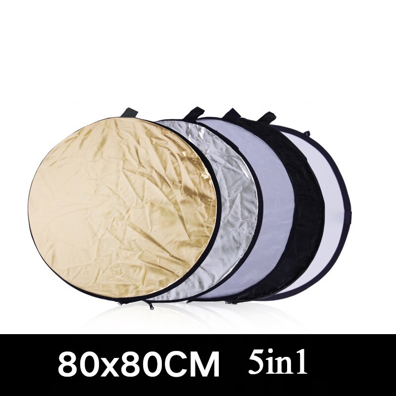 80*80cm bärbara reflektorer 5 i 1 fotografi fällbara reflektorer studio soft light board fotografering reflektionsplatta diffuer