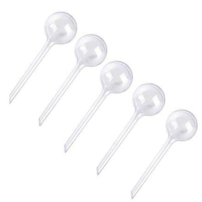 Pack De 5 Bombillas De Riego Automático De PVC De 13 Cm, Ideales Para Plantas De Interior Y Exterior Durante Vacaciones