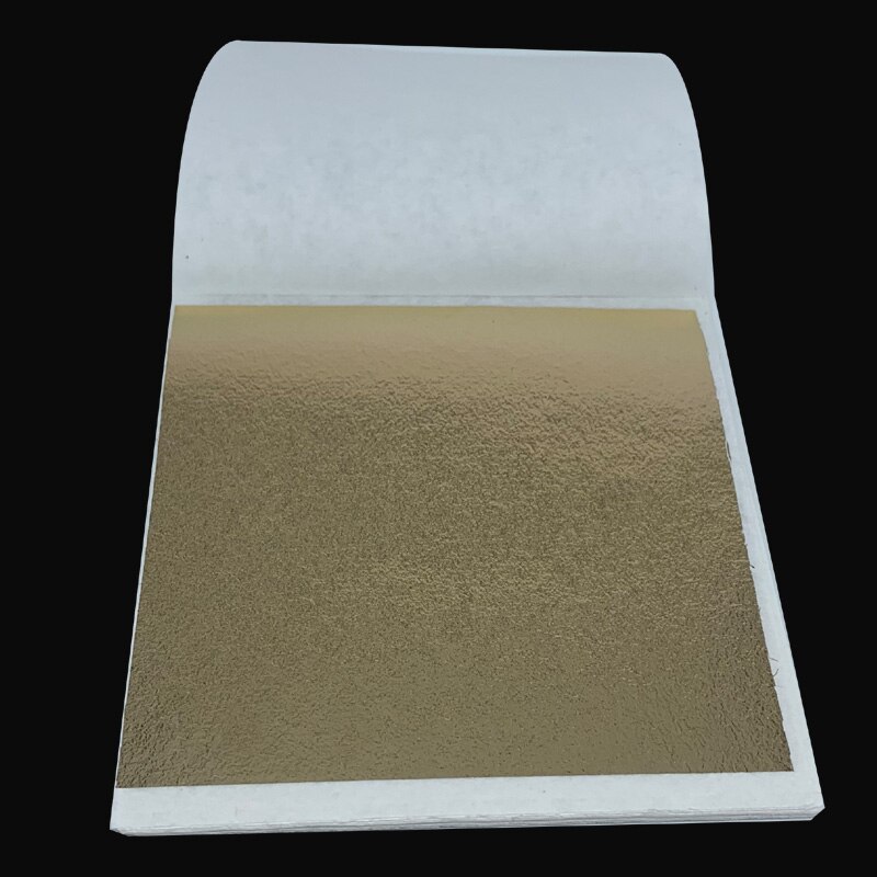 80 x 85 mm 100 ark taiwan förgyllande folieark - färgglada guldblad klistra in möbellinjer väggtelefonfodral hantverk dekoration: Champagneguld