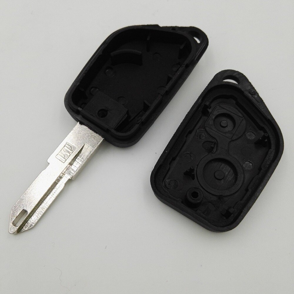 2 Buttons Remote Case Fob Transponder Car Blank Key For Peugeot 206 306 Citroen C2 C3 C4 Replacement Key Shell