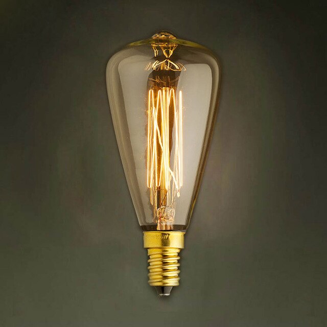 Ampoules Vintage E14 220V ST48, ampoules à incandescence 25W 40W 60W, lumière rétro à Filament pour lampe suspendue