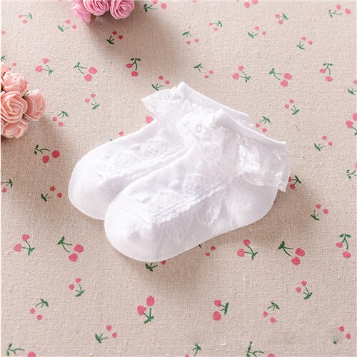 HAPPYPLUS Baby Socks Lace Pink White Baby Girl Christening Socks Infant Princess Summer Socks for Baptism 1st 2nd Birthday: white / 12M