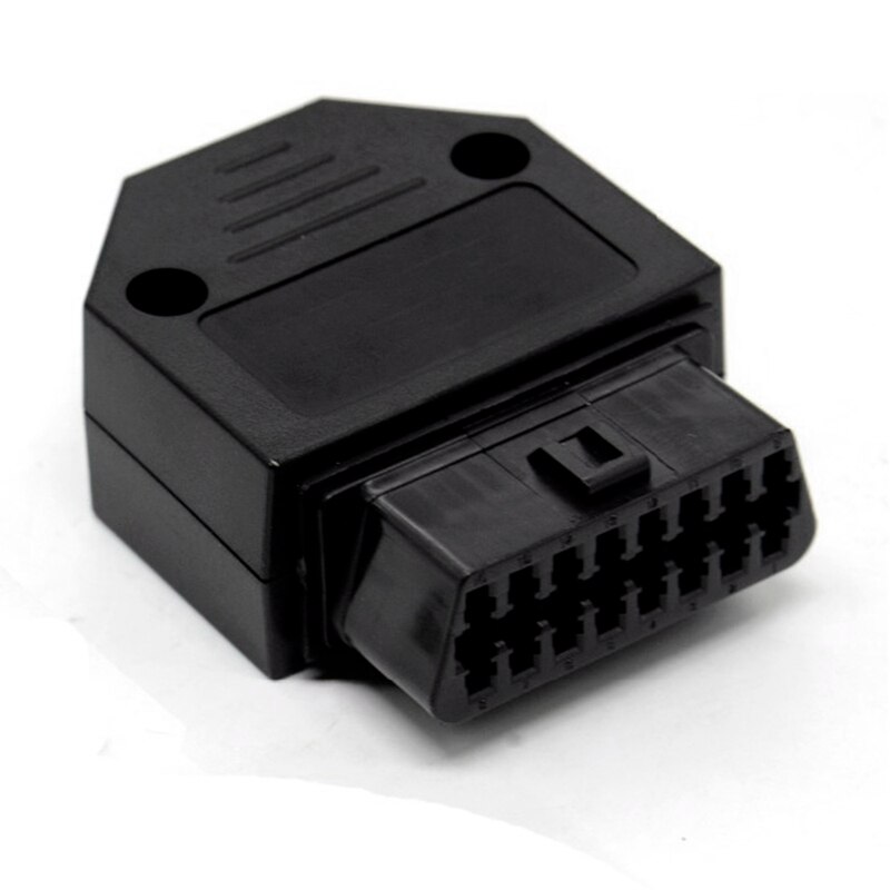 Universele Obdii Obd2 16Pin Vrouwelijke Connector Obd Ii Vrouwelijke Plug Adapter Obd 2 Connector Met Behuizing