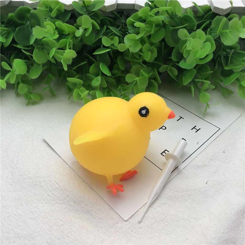 11 stili Divertente Squishy TPR Che Soffia Animale Spremere Anti-stress In Gomma Morbida Giochi Gonfiabili Palla Giocattoli Per I Bambini I Bambini G: chicks