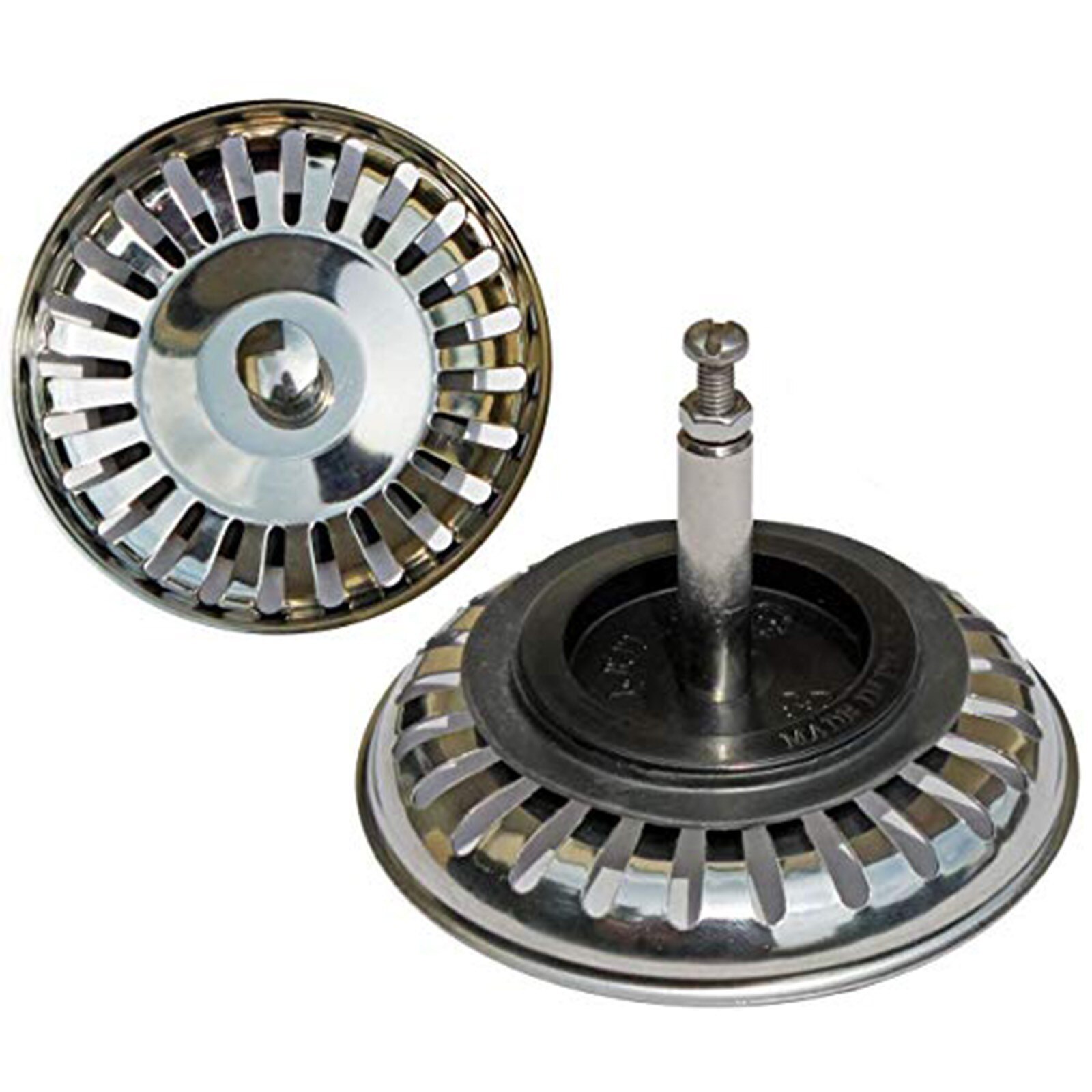 Verdikte 34 Rvs Spoelbak Zeef Plug Afvoer Filter Mand Afdruiprek Aanrecht Zeef Stopper Afval #: Default Title