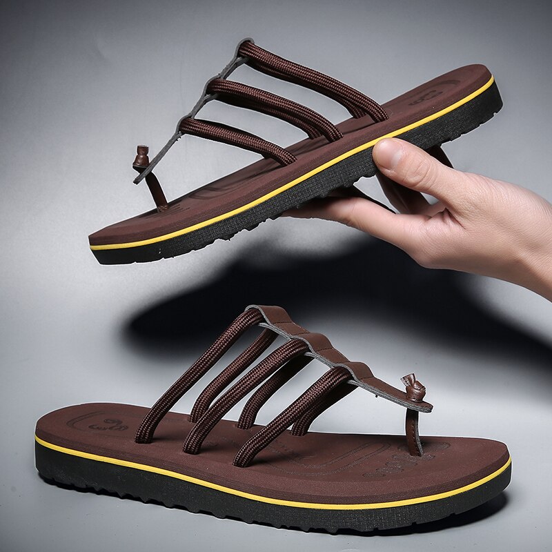 Sommer Individualität Männer lässig Sandalen Trend draussen EVA kippen floppen Licht Komfortable Nicht-Unterhose schwer-Tragen Strand schuhe