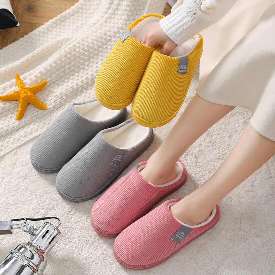 Winter Vrouwen Thuis Slippers Cartoon Kat Schoenen Antislip Zachte Liefhebbers Mannen Warm Huis Slipper Indoor Slaapkamer Koppels Vloer schoenen