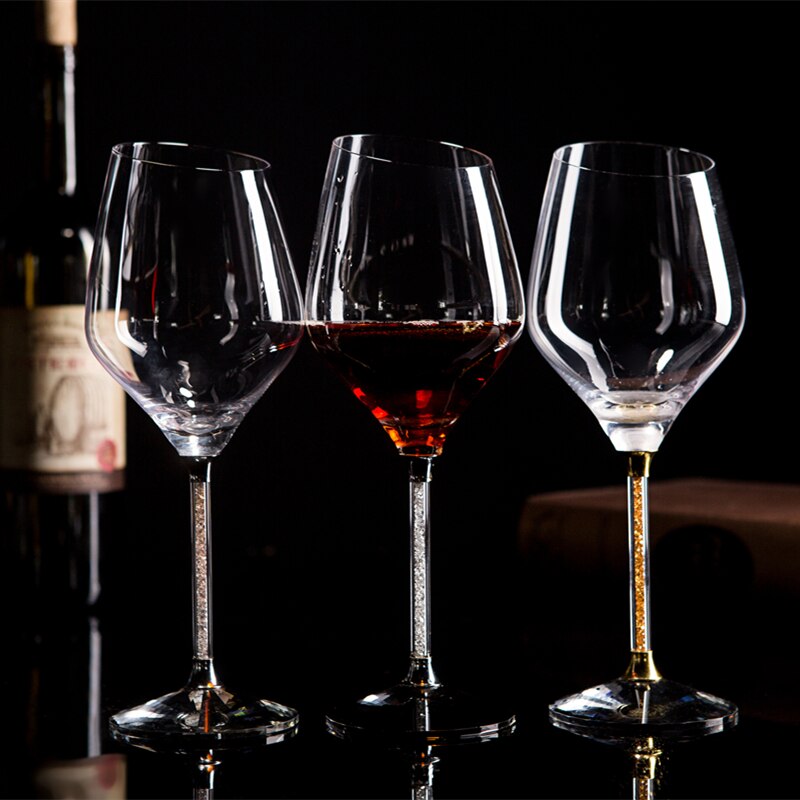 Verres à vin rouges en cristal biseauté | Verre à vin en cristal, verres à vin décorés verres à vin, verrerie décorations de mariage