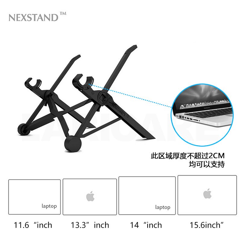-understøtter  k2 bærbar stativ, høydejusterbar, sammenleggbar bærbar stasjonær nettbrettstøtte